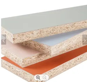 cheap price 4*8 high quality melamine paper laminated chipboard/18mm warm white melamine water proof particle board