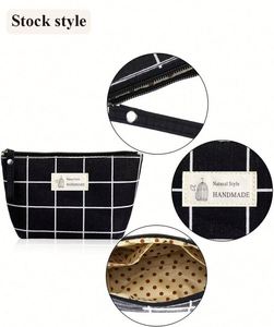 Bolsas Organizadoras de Maquillaje de Lona de Algodón con Logotipo Personalizado de Lujo, Bajo MOQ, como Bolsa de Cosméticos para Mujer - Product Image 3