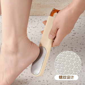 Xinzao Pierre ponce ovale en acier inoxydable 430 pour éliminer les callosités des pieds et des talons - Product Image 1