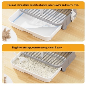 Toilette pour chien, détachable, anti-fuite, pot pour animaux de compagnie, cathéter simulé, <span class=keywords><strong>grille</strong></span> antidérapante, chiens de petite/moyenne taille, grande capacité, écologique, PP - Product Image 5