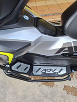 Accessoires de moto, repose-pieds en aluminium avec coussin en caoutchouc antidérapant, housse de repose-pieds, modification pour HONDA ADV160