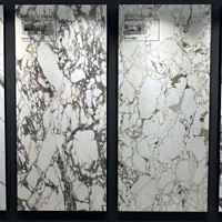 ZGSTONE Design Moderne Pierre Sinterisée Grande Dalle Personnalisée pour Plan de Travail, Îlot de Cuisine et Table à Manger