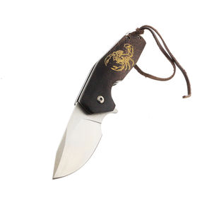 उच्च गुणवत्ता वाले d2 स्टील ब्लेड रंग लकड़ी के हैंडल कैंपिंग जीवित फोल्डिंग चाकू बचाव - Product Image 1