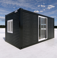 Conception importée maison préfabriquée moderne de luxe en conteneur plat villa de 40 pieds maison préfabriquée de 3 chambres à coucher avec plan d'étage de Chine