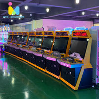 Borne d'arcade de combat en acier inoxydable de 32 pouces, machine de jeu à monnayeur pour 2 joueurs, console vidéo, vente directe usine