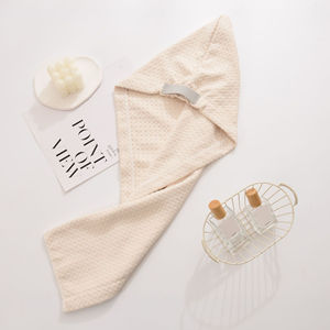 Toalla Turbante para Cabello Seco Personalizada OEM ODM, Toalla <span class=keywords><strong>de</strong></span> <span class=keywords><strong>Pelo</strong></span> Absorbente <span class=keywords><strong>de</strong></span> Secado Rápido con Cola Ancha Tipo Waffle para <span class=keywords><strong>Mujer</strong></span>, Gorro <span class=keywords><strong>de</strong></span> Toalla para Cabello para Adultos con Cabeza Grande - Product Image 6