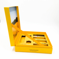 Boîte cadeau en carton personnalisée en gros avec découpe intérieure pour cosmétiques, emballage durable