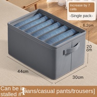 Boîte de rangement pliable en tissu JC49 pour vêtements, jeans et pantalons – Organisateur moderne pour tiroir de placard et armoire