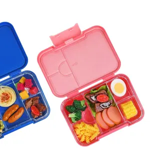 Aohea Girl Boy School Stainless Steel Picnic Blue Lunch Box Insulated Keep Fresh Bento for Kids