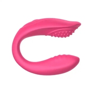 Vibrateur de culotte portable pour couple, télécommande, 10 fréquences, double stimulation, stimulateur du point G et du clitoris, forme en U, étanche IPX6