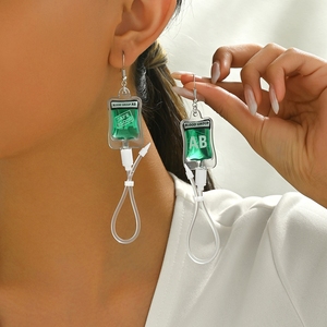 Boucles d'oreilles en forme de poche de sang de différentes couleurs, boucles d'oreilles de groupe sanguin pour fête d'<span class=keywords><strong>Halloween</strong></span> - Product Image 3