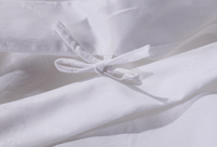 Ensemble de literie de chambre à coucher 100% coton, drap de lit de couleur blanche, taille unique en percale