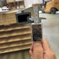 Panneau de façade en composite bois-plastique co-extrudé, grain de bois 3D, installation facile, qualité supérieure