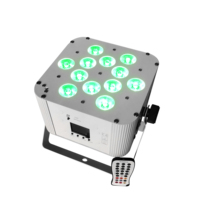 Éclairage de scène professionnel sans fil 12 batteries alimenté par LED