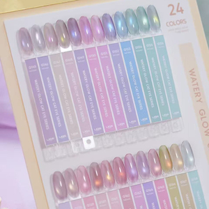 24 Colors High Transparency Wavy Cat Eye <b>Gel</b> Polish <b>Set</b> 15ml Magnetic Soak Off UV LED <b>Nail</b> Art <b>Gel</b> Custom Salon Supply - Product Image 4