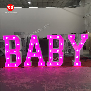 Décorations de mariage en gros, décoration de fête, lettres lumineuses de 3 pieds, fournitures de mariage, Mr & Mrs - Product Image 5