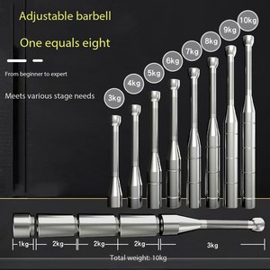 Yeni tasarım ayarlanabilir çelik Macebell Clubbell hint kulübü ağırlıklı spor egzersiz için ilerici ağırlık kaymaz - Product Image 5