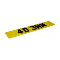 Plaques d'Immatriculation en Acrylique Noir 5MM 4D avec Adhésif Fort