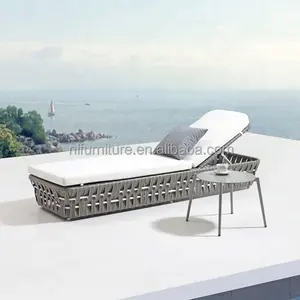Meuble de jardin de luxe, lit solaire d'extérieur, pour le patio, la piscine, mobilier d'extérieur, offre spéciale