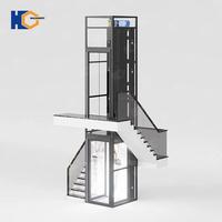 Ascenseur domestique personnalisable pour 2 à 6 personnes, 2/3/4 étages, intérieur/extérieur, petit ascenseur domestique, 400 kg