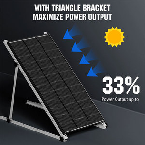 Paneles Solares Bifaciales Monocristalinos de Alta Eficiencia, Totalmente Negros, de 100W y 200W, para Sistemas Solares Híbridos - Product Image 6