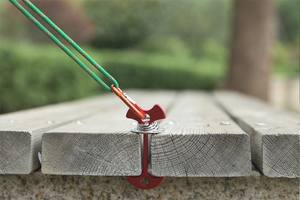 เต็นท์ก้างปลาแบบปรับได้ตะขอสปริงตะขอเกี่ยวเชือกสำหรับปีนเขาตั้งแคมป์กลางแจ้งกันน้ำ - Product Image 4