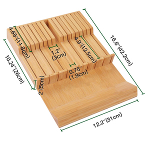 Trong ngăn kéo dao khối tre dao ngăn kéo tổ chức - Product Image 1