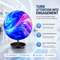 Boule LED P2 P2.5, sphère LED pleine couleur, taille personnalisable, pour intérieur, 360 degrés, diamètre 1 mètre, expositions et affichages publicitaires