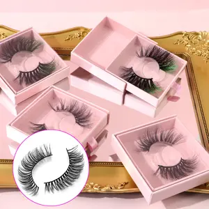 Ücretsiz örnek kadınlar göz Lashes özel Glamour kirpik üst rus 10 ila 18mm Lashes