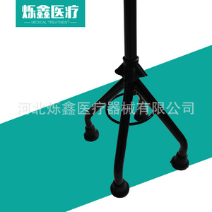 Bastón de cuatro patas Jinhui de aleación de aluminio con altura ajustable para personas mayores y base estable - Product Image 5
