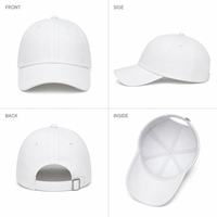 Casquette de baseball vierge personnalisable avec broderie de logo, en coton uni, 6 panneaux, visière incurvée réglable, couleur unie, unisexe, vente en gros, OEM, faible MOQ