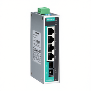 Moxa EDS-205A-M-SC สวิตช์อุตสาหกรรมแบบไม่ต้องจัดการติดตั้งบนราง DIN 5 พอร์ตอีเธอร์เน็ต - Product Image 2