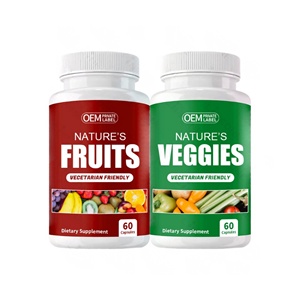 Cápsulas Dobles de Frutas y Verduras, Suplemento Alimenticio, Cápsulas Dobles Multifuncionales de Vegetales y Frutas - Product Image 1