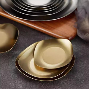 Plato Metálico Pequeño para Aperitivos, Elegante y Hermoso, Plato Decorativo de Acero Inoxidable para Encurtidos, Bandeja para Servir, Platos Irrompibles - Product Image 6