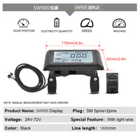 Kit de conversion de vélo électrique avec moteur à moyeu sans balais 48V 52V 2000W, compatible avec jantes MTX 20-29 pouces, écran LCD et contrôleur 45A