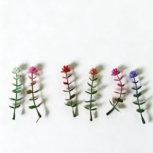 Artificial Eucalyptus Vines With White Flowers Plastic Greenery For Wedding Decorations 1 Piece - Product Image 3