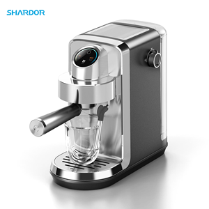 Machine à <span class=keywords><strong>café</strong></span> expresso italienne SHARDOR, nouveau style, pour latte et cappuccino, avec mousseur à lait et buse vapeur, couleur argent. - Product Image 3