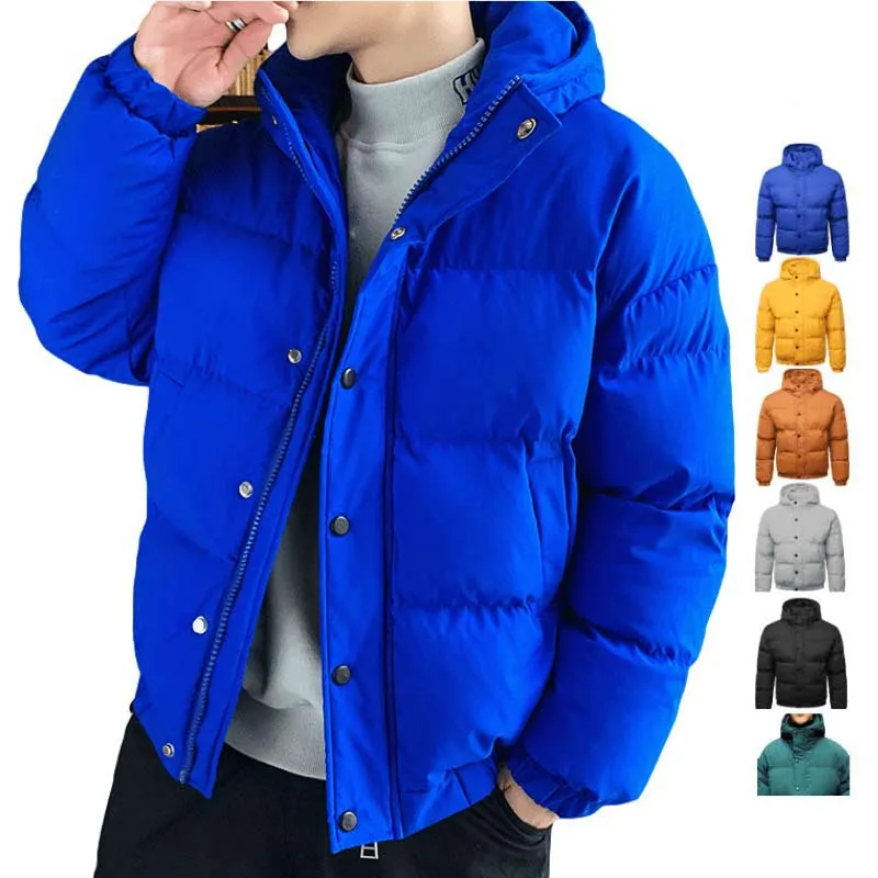 Mens Jackets Winter Fashion Stylish Custom Design Hooded Men's Outerwear Feather Puff Down Bubble Coat Mens Puffer Jacket