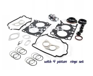 RSTFA kepala silinder mesin dan kit Gasket bak mesin rendah dengan 4 cincin Piston 1010560 untuk Subaru FA20 2012-2018