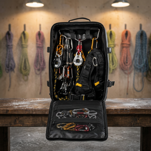 Sac personnalisable pour équipement d'accès par corde, sac à dos technique pour l'escalade, matériel de rigging pour l'alpinisme, harnais en Cordura 1000D - Product Image 2