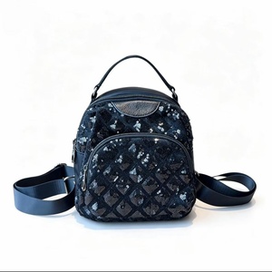 Mochila de Lentejuelas Personalizada para Niña, Cuero Genuino, Gran Capacidad, Casual, de Moda, Verano, con Cierre, Forro de Poliéster - Product Image 6