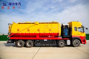 2025 2025 Dongfeng 35m3 Camión de aguas residuales 375hp Motor diésel adjunto Transmisión manual Chorro Tanque séptico Motor de núcleo de succión al vacío Venta caliente - Product Image 6