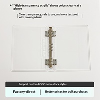 Présentoir magnétique rectangulaire pour nail art, en acrylique transparent, avec palette de couleurs à plat et en arc, et maquette de couleurs et de styles pour faux ongles