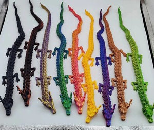 Venta al por mayor de fábrica: Dragón chino impreso en 3D para decoración, juguete de dragón 3D impreso, gran oferta, regalo para niños - Product Image 3