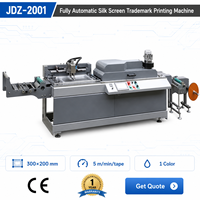 Máquina de Serigrafía de un Solo Color JDZ-2001 para Cintas Elásticas, Etiquetas de Satén para Prendas, con 1 Año de Garantía