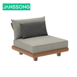 Meubles de jardin en <span class=keywords><strong>bois</strong></span> de teck Ensemble de canapés de jardin avec <span class=keywords><strong>terrasse</strong></span> d'hôtel moderne Combinaison de canapés en forme de L avec table basse - Product Image 6