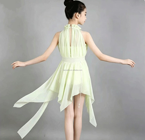 Robe de danse Giselle jaune clair pour filles, sans manches, pour spectacle sur scène, costume de danseuse ballerine - Product Image 3
