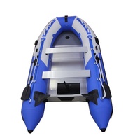 Bateau pneumatique pliable en aluminium pour 4 personnes, 11 pieds (330 cm), avec toit ouvrant