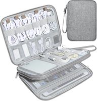 Bolsa Organizadora de Cables con Múltiples Bolsillos para Banco de Energía, Ratón, Teléfono y Tableta, Estuche para Accesorios Electrónicos Todo en Uno