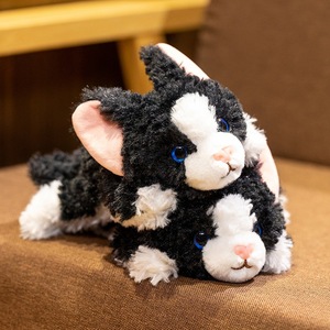 Gatto Devon Rex con Corona di Perle, Giocattolo in Peluche Ricamato, Morbido al Tatto, Antistress, Regalo di Compleanno - Product Image 3